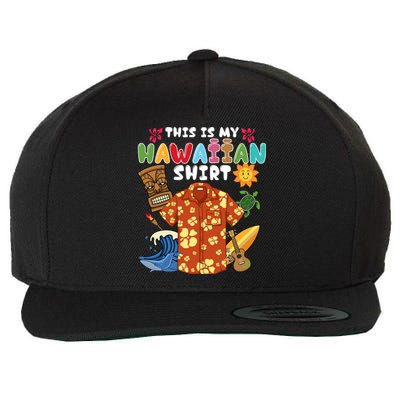 This Is My Hawaiian Shirts Tropical Funny Hawaiian Summer Wool Snapback Cap