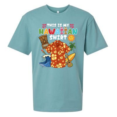 This Is My Hawaiian Shirts Tropical Funny Hawaiian Summer Sueded Cloud Jersey T-Shirt