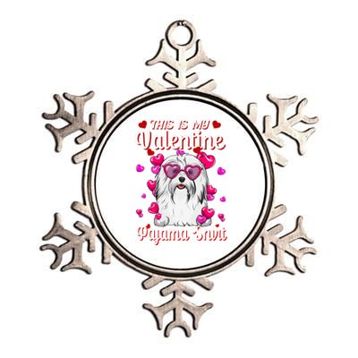 This Is My Valentine Pajama Gift Havanese Lovers Gift Metallic Star Ornament