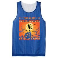 This Is My Hu Costume I Am Really A Witch Gift Mesh Reversible Basketball Jersey Tank