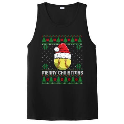 This Is My Christmas Pjamama Softball With Santa Hat Xmas Meaningful Gift PosiCharge Competitor Tank