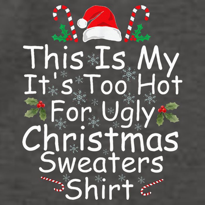 This Is My ItS Too Hot For Ugly Christmas Sweaters Funny Vector Backpack