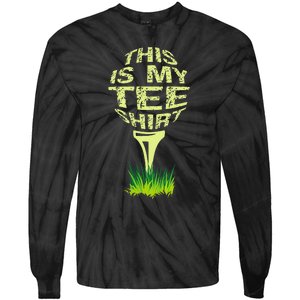 This Is My Golfer Funny Golfer Golf Player Lover Tie-Dye Long Sleeve Shirt