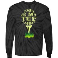 This Is My Golfer Funny Golfer Golf Player Lover Tie-Dye Long Sleeve Shirt