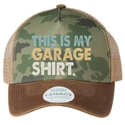 This Is My Garage Funny Dad Legacy Tie Dye Trucker Hat
