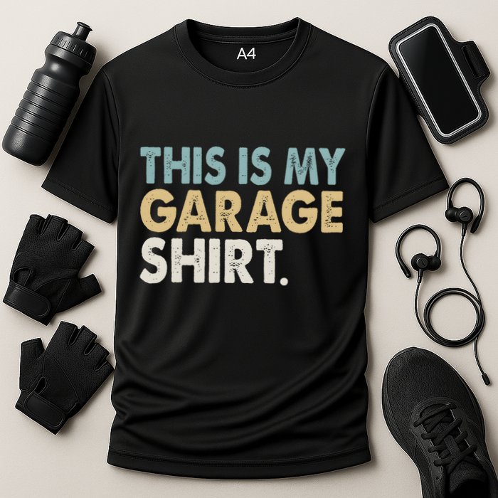 This Is My Garage Funny Dad Cooling Performance Crew T-Shirt