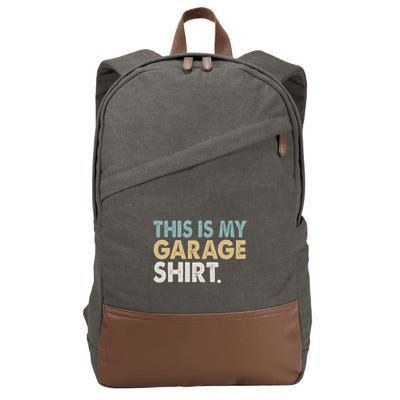 This Is My Garage Funny Dad Cotton Canvas Backpack