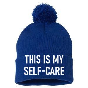 This Is My Sgiftcare Funny Jokes Sarcastic Gift Pom Pom 12in Knit Beanie