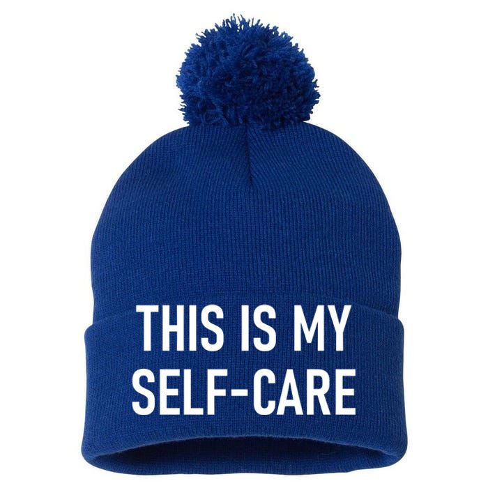 This Is My Sgiftcare Funny Jokes Sarcastic Gift Pom Pom 12in Knit Beanie