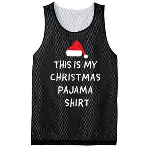 This Is My Christmas Pajama Funny Mesh Reversible Basketball Jersey Tank