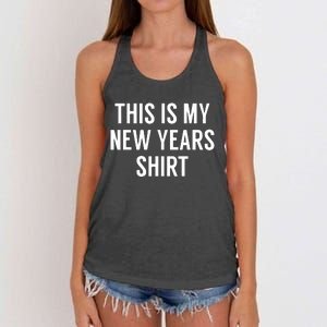 This Is My New Years Funny New Years Eve Women's Knotted Racerback Tank