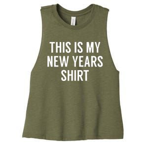 This Is My New Years Funny New Years Eve Women's Racerback Cropped Tank