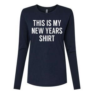 This Is My New Years Funny New Years Eve Womens Cotton Relaxed Long Sleeve T-Shirt