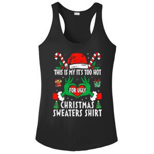 This Is My Its Too Hot For Ugly Christmas Sweaters  Ladies PosiCharge Competitor Racerback Tank