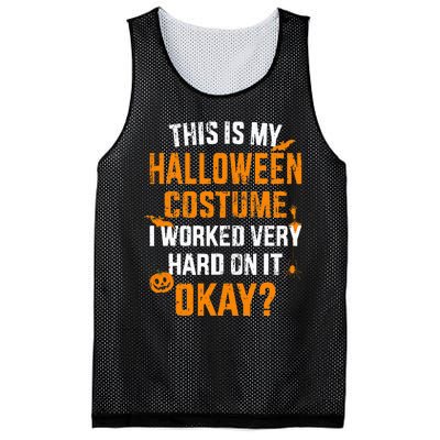 This Is My Lazy Halloween Costume I Worked Very Hard On It Mesh Reversible Basketball Jersey Tank