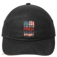 This Is My Pride Flag  American Flag 7-Panel Snapback Hat