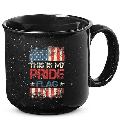 This Is My Pride Flag  American Flag 15oz Campfire Ceramic Mug