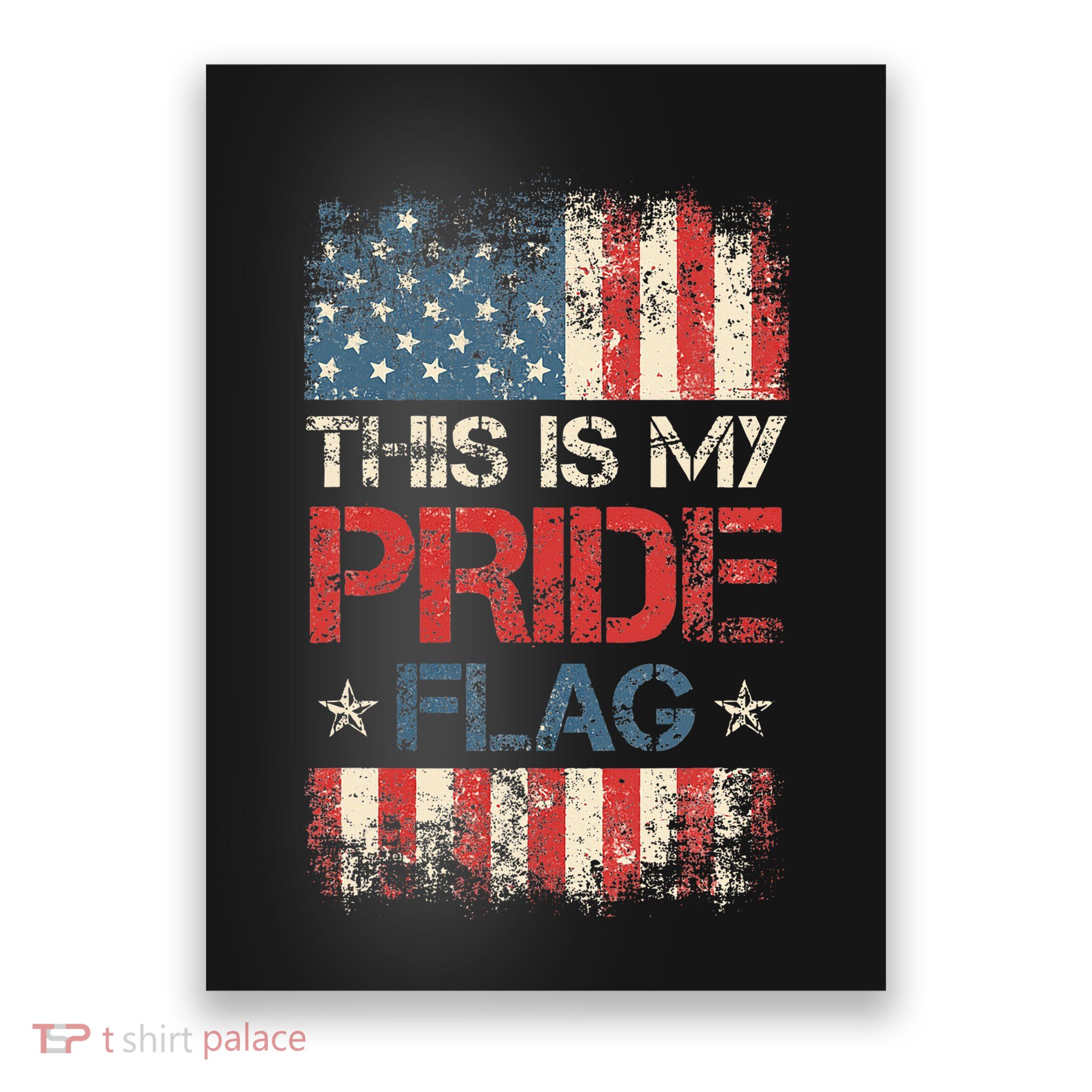 This Is My Pride Flag  American Flag Poster