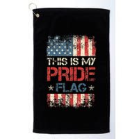 This Is My Pride Flag  American Flag Golf Towel