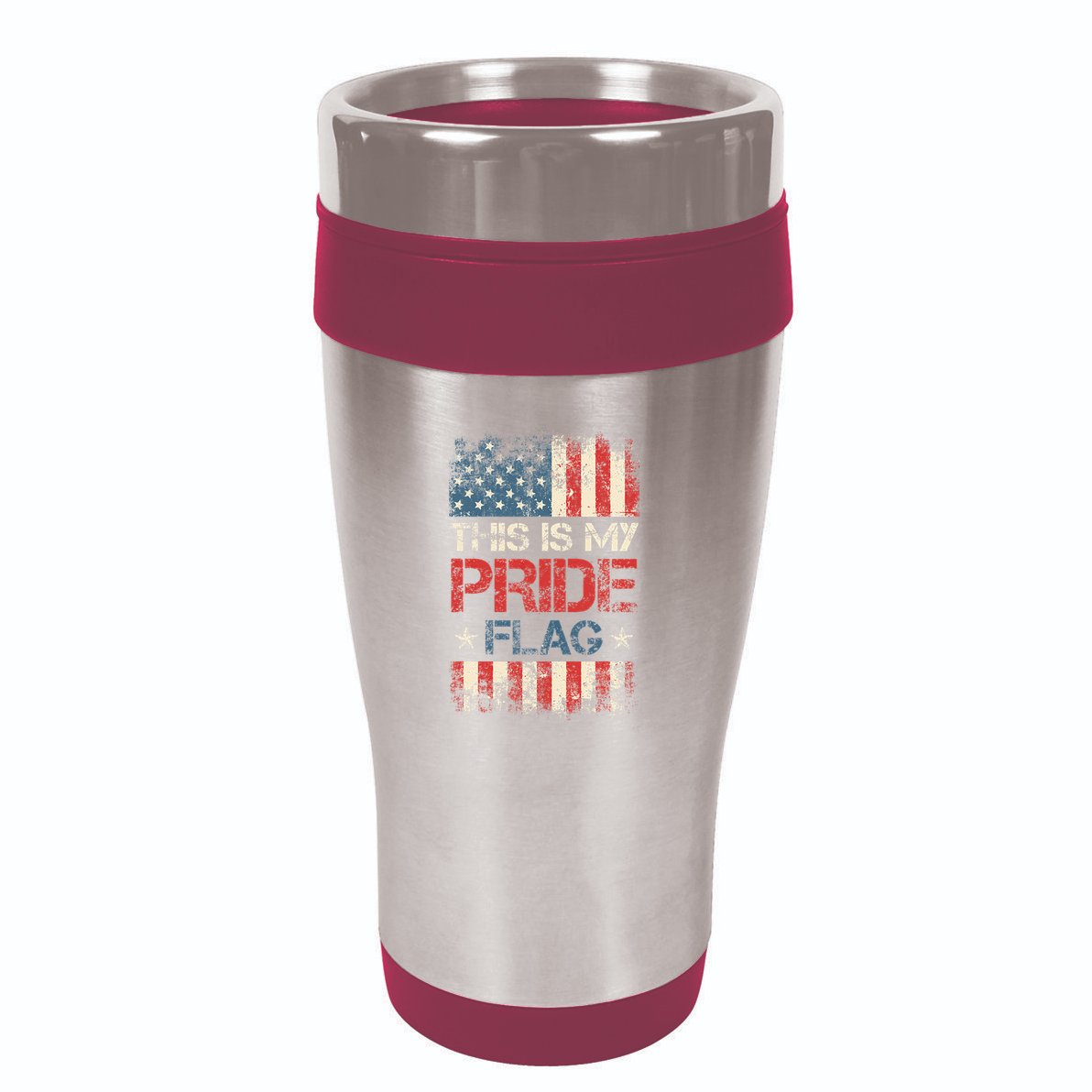 This Is My Pride Flag  American Flag 16oz Travel Tumbler