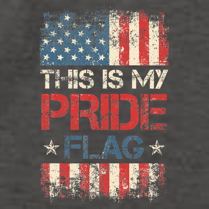 This Is My Pride Flag  American Flag Vector Backpack