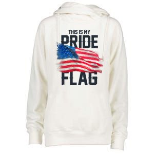 This Is My Pride Flag United States Patriot Flag Womens Funnel Neck Pullover Hood