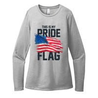 This Is My Pride Flag United States Patriot Flag Womens CVC Long Sleeve Shirt