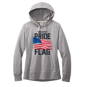 This Is My Pride Flag United States Patriot Flag Women's Fleece Hoodie