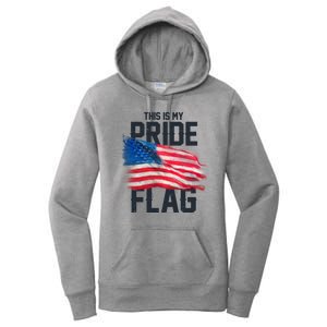 This Is My Pride Flag United States Patriot Flag Women's Pullover Hoodie