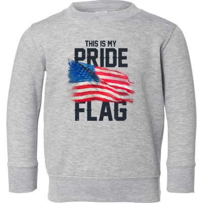 This Is My Pride Flag United States Patriot Flag Toddler Sweatshirt