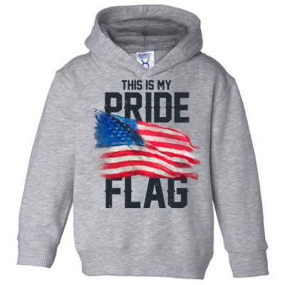 This Is My Pride Flag United States Patriot Flag Toddler Hoodie