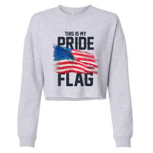 This Is My Pride Flag United States Patriot Flag Cropped Pullover Crew