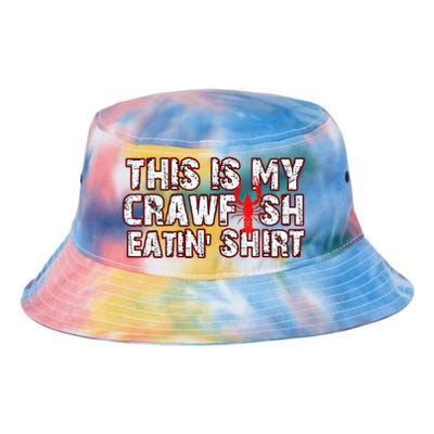 This Is My Crawfish Eating New Orleans Mardi Gras Tie Dye Newport Bucket Hat