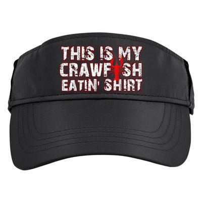 This Is My Crawfish Eating New Orleans Mardi Gras Adult Drive Performance Visor