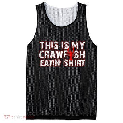 This Is My Crawfish Eating New Orleans Mardi Gras Mesh Reversible Basketball Jersey Tank