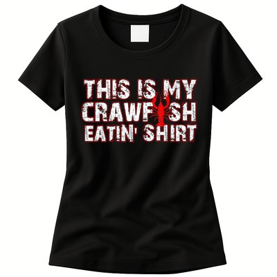 This Is My Crawfish Eating New Orleans Mardi Gras Womens T-Shirt