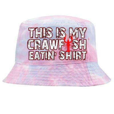 This Is My Crawfish Eating New Orleans Mardi Gras Tie-Dyed Bucket Hat