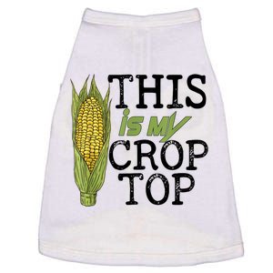 This Is My Crop Top Funny Farmer Farming Corn Lover Doggie Tank