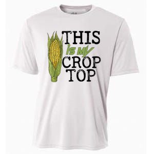 This Is My Crop Top Funny Farmer Farming Corn Lover Cooling Performance Crew T-Shirt