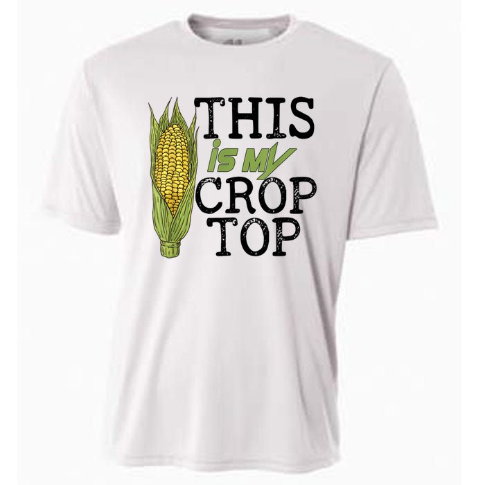 This Is My Crop Top Funny Farmer Farming Corn Lover Cooling Performance Crew T-Shirt