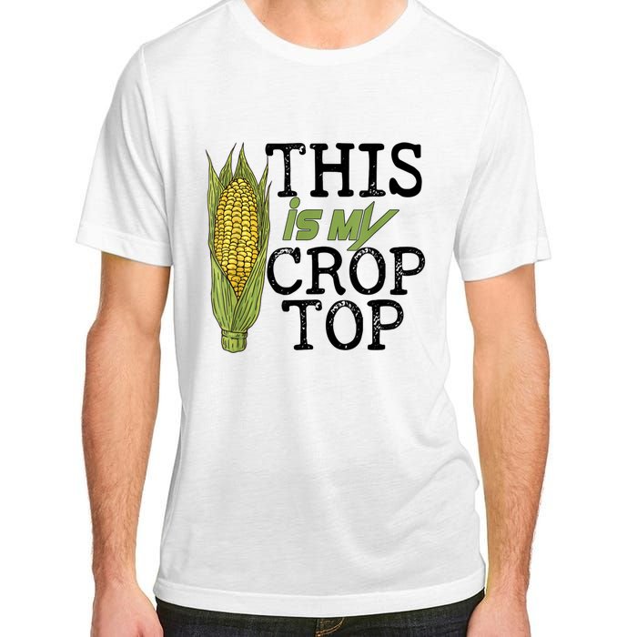 This Is My Crop Top Funny Farmer Farming Corn Lover Adult ChromaSoft Performance T-Shirt