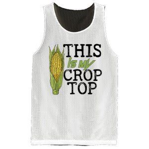 This Is My Crop Top Funny Farmer Farming Corn Lover Mesh Reversible Basketball Jersey Tank