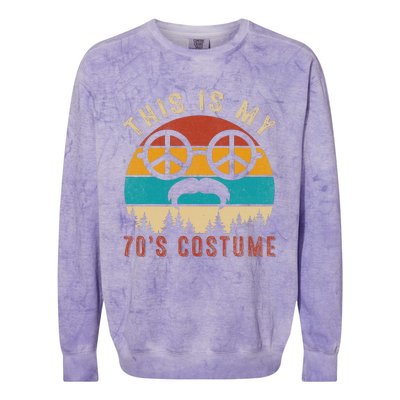 This Is My 70s Costume Funny Vintage Colorblast Crewneck Sweatshirt