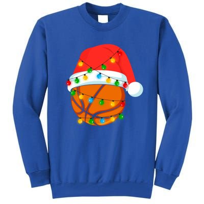 This Is My Christmas Pajama Basketball Ball Lover Xmas Light Funny Gift Tall Sweatshirt