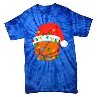 This Is My Christmas Pajama Basketball Ball Lover Xmas Light Funny Gift Tie-Dye T-Shirt