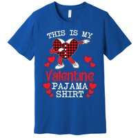 This Is My Valentine Pajama Great Gift Valentines Day Cool Plaid Cool Gift Premium T-Shirt