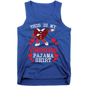 This Is My Valentine Pajama Great Gift Valentines Day Cool Plaid Cool Gift Tank Top