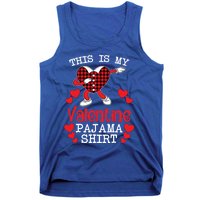 This Is My Valentine Pajama Great Gift Valentines Day Cool Plaid Cool Gift Tank Top