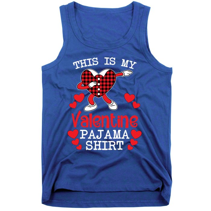 This Is My Valentine Pajama Great Gift Valentines Day Cool Plaid Cool Gift Tank Top