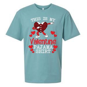 This Is My Valentine Pajama Great Gift Valentines Day Cool Plaid Cool Gift Sueded Cloud Jersey T-Shirt